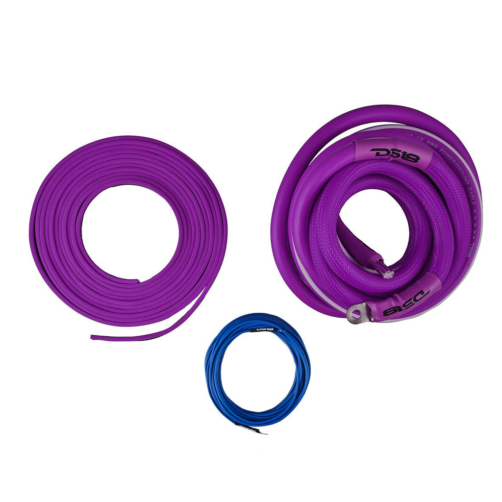 0-GA Amplifier Installation Wiring Kit - Purple