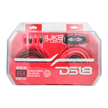 Load image into Gallery viewer, 8-GA Amplifier Installation Wiring Kit - Red