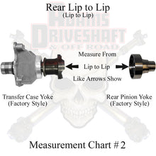 Load image into Gallery viewer, JK Rear 1350 CV Greaseable Driveshaft 4 Door Adams Driveshaft