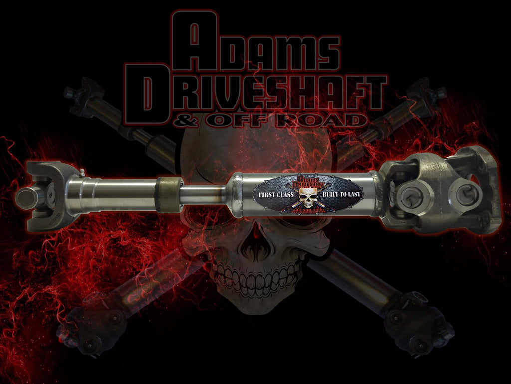 Adams Driveshaft Off Road Drive Shaft Adams Driveshaft Jeep TJ Rubicon Rear 1350 CV Driveshaft Extreme Duty Series - ASDTJ-1350CVR-SRUB
