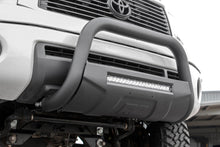 Load image into Gallery viewer, Toyota 07-20 Tundra Bull Bar w/LED Light Bar Black Rough Country