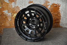 Load image into Gallery viewer, Overland Sector Badlander Forged 17x9 -12 6x139.7mm 106.1mm All Satin Black