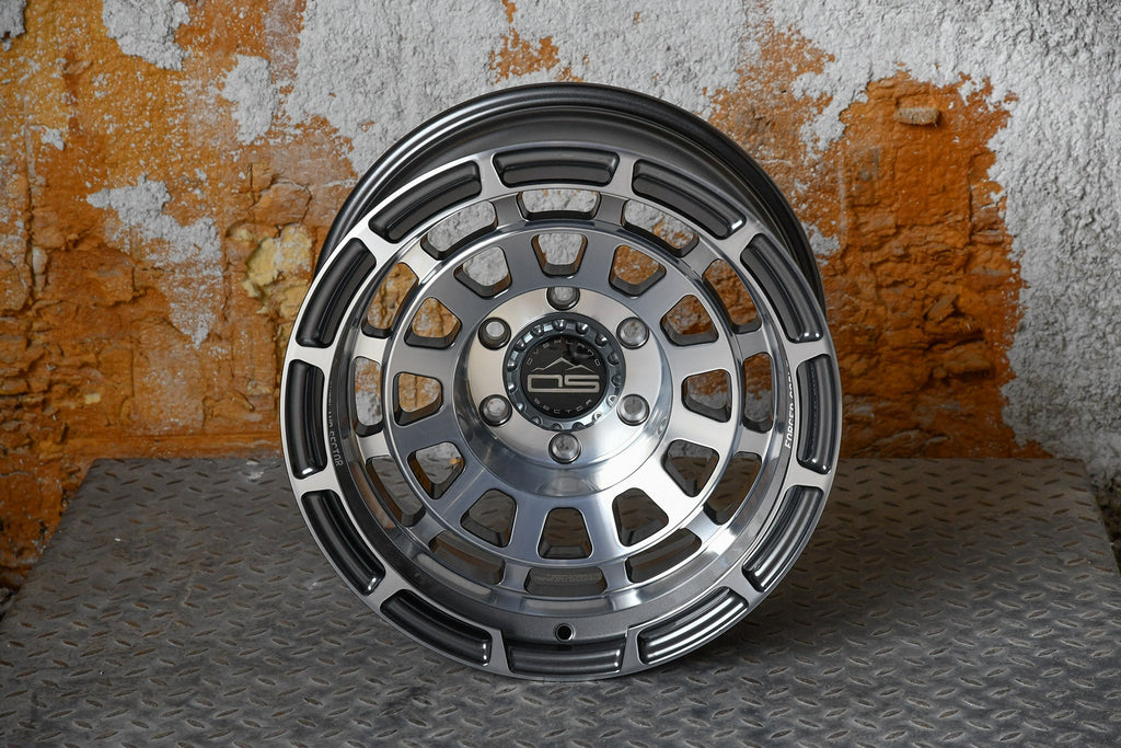 Overland Sector Badlander Forged 17x9 -12 6x139.7mm 106.1mm Gloss Gun Metal Machined Face