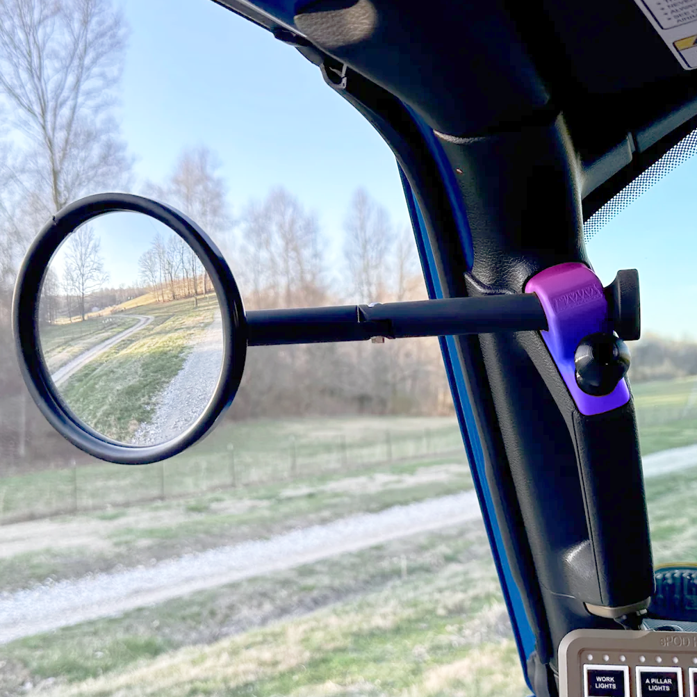 CMM Offroad Mirrors JL/JLU A-Pillar Side Jeep Mirrors with Base Mount Driver AND Passenger