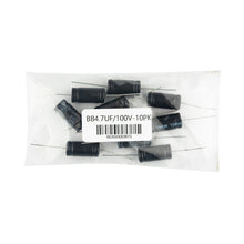 Load image into Gallery viewer, DS18 BB4.7UF/100V-10PK 4.7uF 100V Non-Polarized Bass Blocking Capacitor