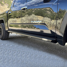 Load image into Gallery viewer, Tundra Rock Sliders For 22-24 Toyota Tundra Black Powdercoat Steel Rock Slide Engineering