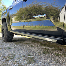 Load image into Gallery viewer, Tundra Rock Sliders For 22-24 Toyota Tundra Black Powdercoat Steel Rock Slide Engineering