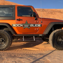 Load image into Gallery viewer, Jeep JK Side Step Sliders For 07-18 Wrangler JK 2 Door Models Set Rock Slide Engineering