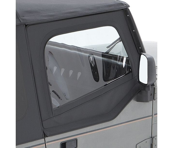 Bestop Door Bestop - Upper Fabric Doors - 88-95 Wrangler YJ (Black Denim) - 51782-15