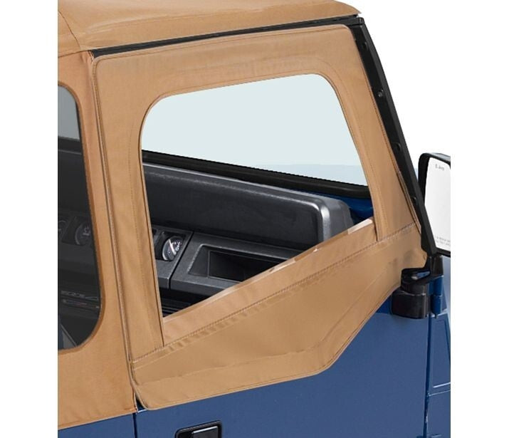 Bestop Door Bestop - Upper Fabric Doors - 88-95 Wrangler YJ (Spice) - 51782-37