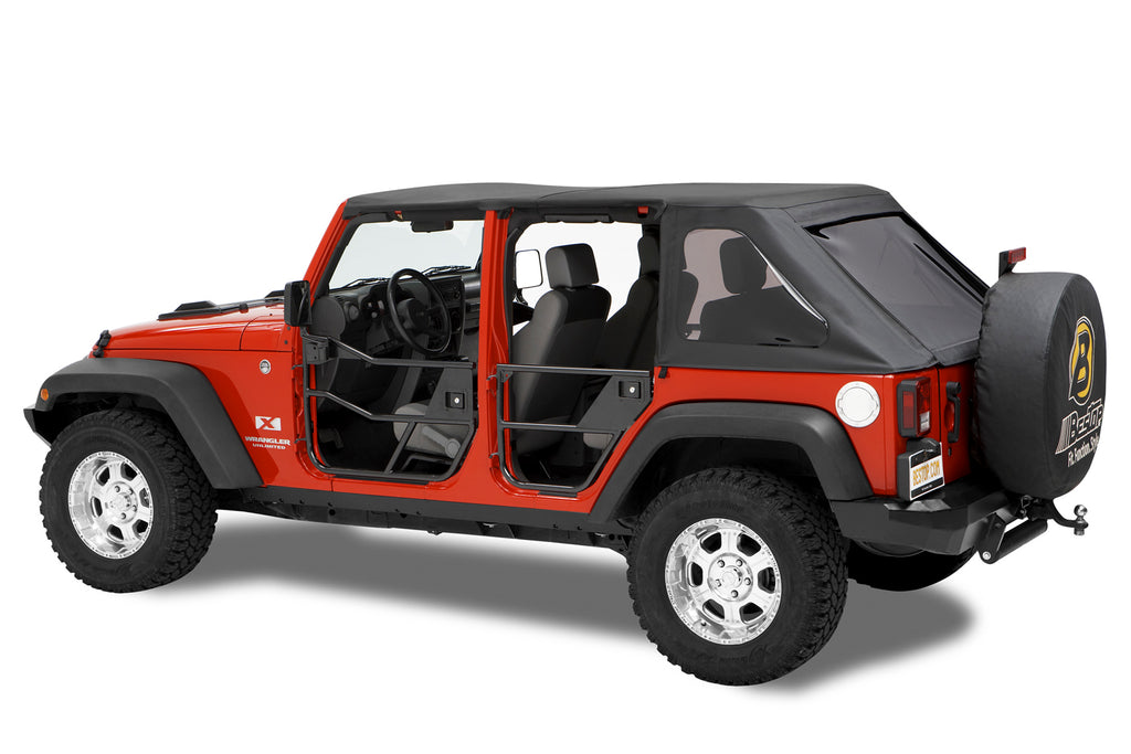 Bestop Door Bestop - Element Doors - '07-18 Wrangler JK (Front Doors; Satin Black) - 51810-01
