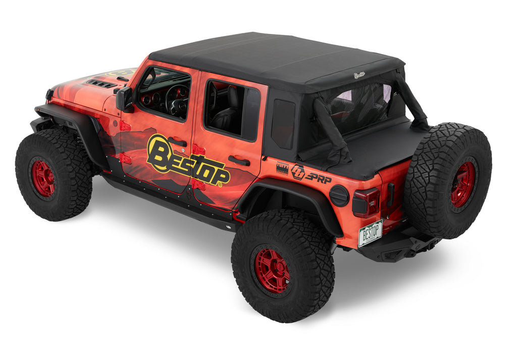 Bestop Soft Top Bestop - Halftop Soft Top - '18-23 Wrangler JL 4-Door (Black Diamond) - 53902-35