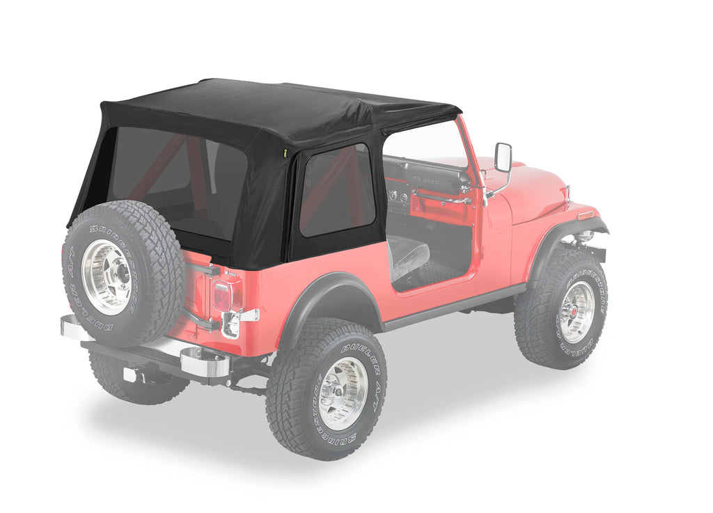 Bestop Soft Top Bestop - Supertop Classic - '76-86 CJ7 / '87-95 Wrangler YJ (Black Denim; Tinted Windows) - 54599-15