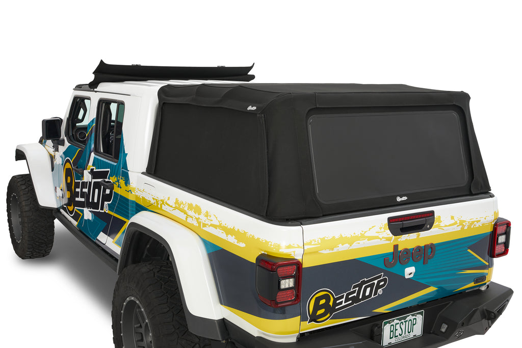 Bestop Truck Bed Cap Bestop - Supertop for Truck 2 - '20-23 Gladiator; For 5 ft. bed (Black Diamond) - 77326-35