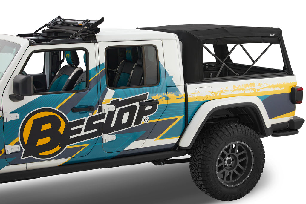 Bestop Truck Bed Cap Bestop - Supertop for Truck 2 - '20-23 Gladiator; For 5 ft. bed (Black Diamond) - 77326-35