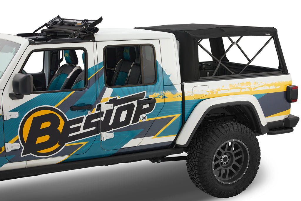 Bestop Truck Bed Cap Bestop - Supertop for Truck 2 - '20-23 Gladiator; For 5 ft. bed (Black Diamond) - 77326-35