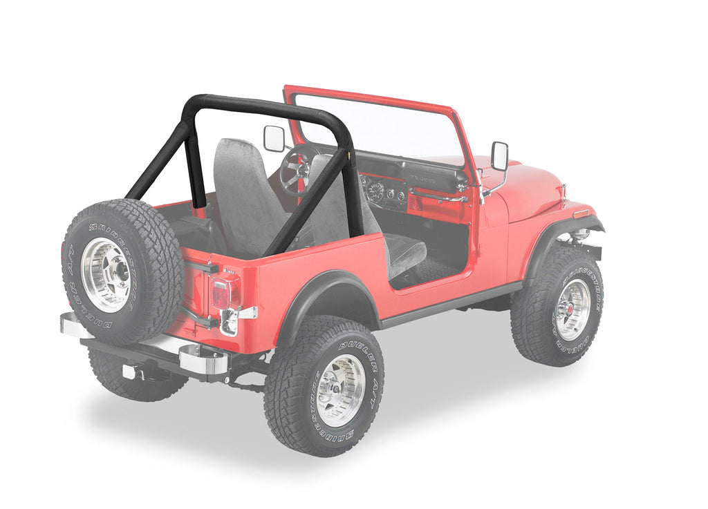 Bestop Roll Bar Padding Bestop - Sport Bar Cover - '80-83 CJ5 / '80-86 CJ7 (Black Crush) - 80007-01