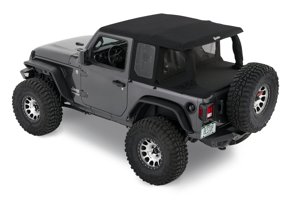 Bestop Soft Top Bestop - Halftop Conversion Kit - '18-23 Wrangler JL 2-Door (Black Twill) - 80101-17