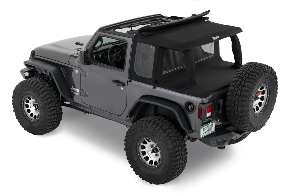 Bestop Soft Top Bestop - Halftop Conversion Kit - '18-23 Wrangler JL 2-Door (Black Diamond) - 80101-35