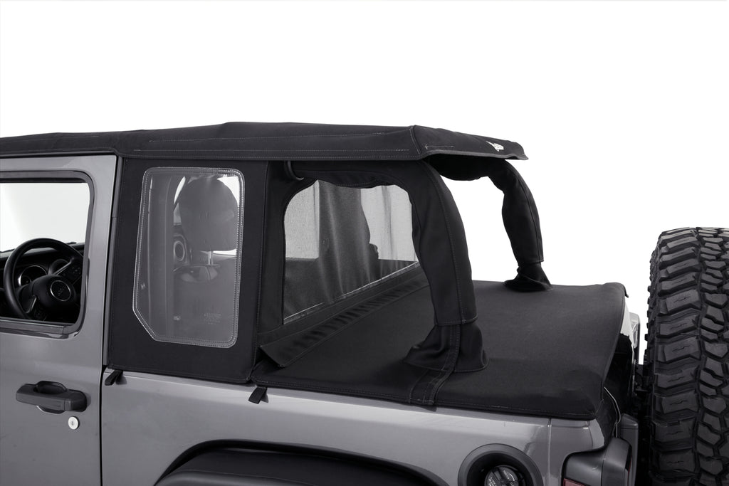 Bestop Soft Top Bestop - Halftop Conversion Kit - '18-23 Wrangler JL 2-Door (Black Diamond) - 80101-35