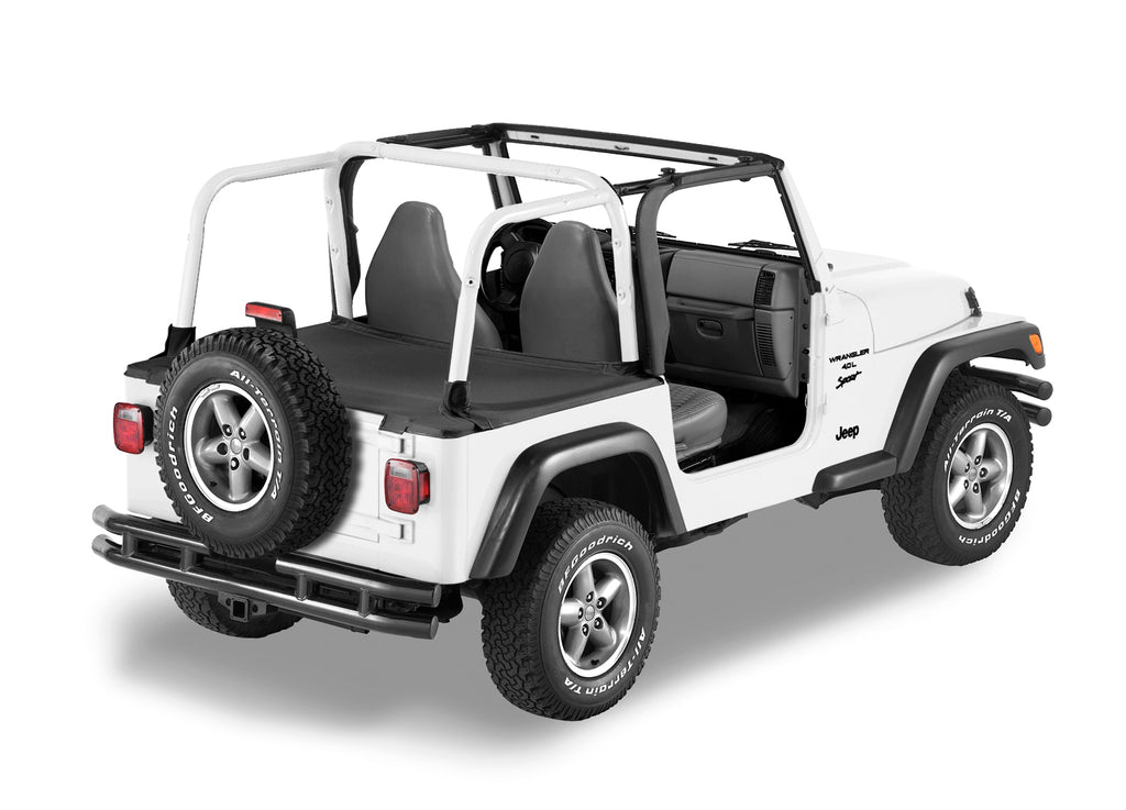 Bestop Tonneau Cover Bestop - Duster Deck Cover - '04-06 Wrangler TJ Unlimited (Black Diamond) - 90024-35