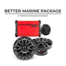 Load image into Gallery viewer, Better Marine Audio Package - 2 X 4" Speakers with Head Unit &amp; 4 Channel Amplifier