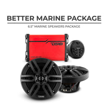 Load image into Gallery viewer, Better Marine Audio Package - 2 X 6.5" Speakers with Head Unit &amp; 4 Channel Amplifier