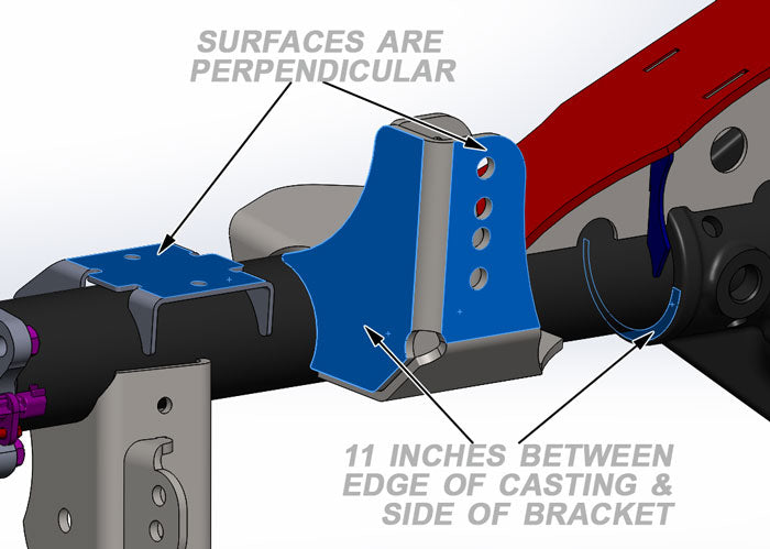 JK Rear Tracbar Bracket 3.5 Inch Diameter Artec Industries