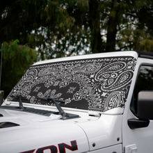 Load image into Gallery viewer, Jeep Wrangler (JL, JT, JK) and Jeep Gladiator Stock Printed Solar Shield (2007-2026)