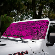 Load image into Gallery viewer, Jeep Wrangler (JL, JT, JK) and Jeep Gladiator Stock Printed Solar Shield (2007-2026)