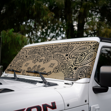 Load image into Gallery viewer, Jeep Wrangler (JL, JT, JK) and Jeep Gladiator Stock Printed Solar Shield (2007-2026)