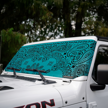 Load image into Gallery viewer, Jeep Wrangler (JL, JT, JK) and Jeep Gladiator Stock Printed Solar Shield (2007-2026)