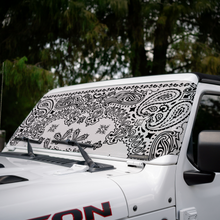 Load image into Gallery viewer, Jeep Wrangler (JL, JT, JK) and Jeep Gladiator Stock Printed Solar Shield (2007-2026)