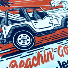Load image into Gallery viewer, Mens Oversized T-Shirt Jeep® Wrangler Beachin' Good Time - Pool Blue