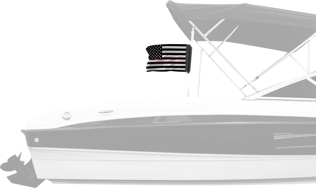 USA Subdued Thin Pink Line 12"x18" Forever Wave Flag