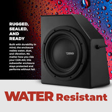 Load image into Gallery viewer, Can-Am 10” Under-Seat Subwoofer Enclosure for 2-Door &amp; 4-Door Maverick X3 (2017-Up) - Front Driver Side