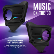 Load image into Gallery viewer, Can-Am Maverick X3 (2017-Up) Rear Door Speaker Panels with Digital LED Badge