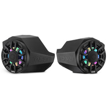 Load image into Gallery viewer, Can-Am Maverick X3 Kick Panel Speaker Pods Loaded with NXL-IQ 6.5" 2-Way Coaxial Marine Speakers and Digital LED Lights