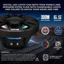 Load image into Gallery viewer, Can-Am Maverick X3 (2017-Up) Waterfall Center Console Speaker Pod Loaded with NXL-IQ 6.5" 2-Way Coaxial Marine Speakers and Digital LED Lights