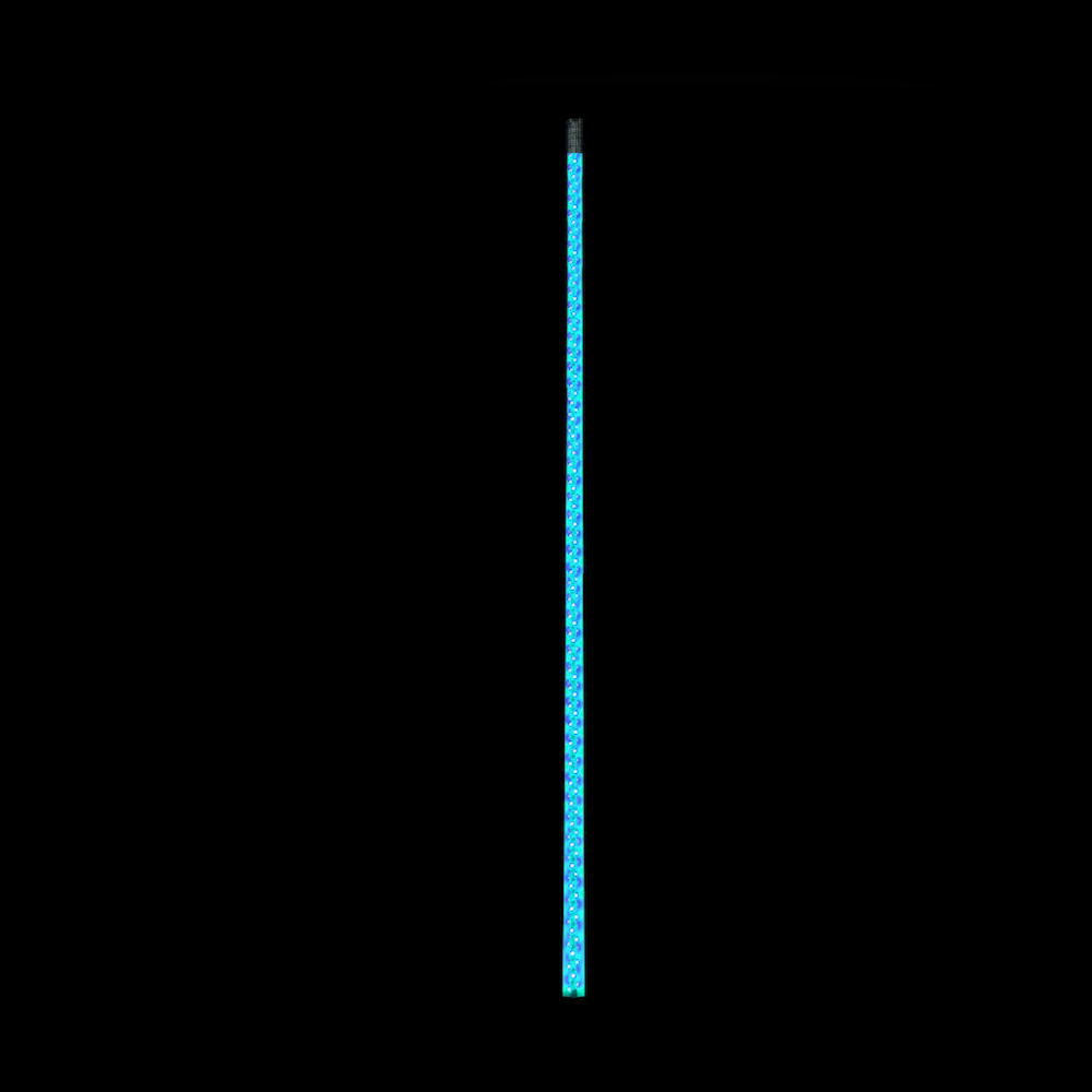 Quake LED Radio Antenna 4 Foot RGB Accent CB Antenna Whip Light Single Quad-Lock/Interlock - QW834