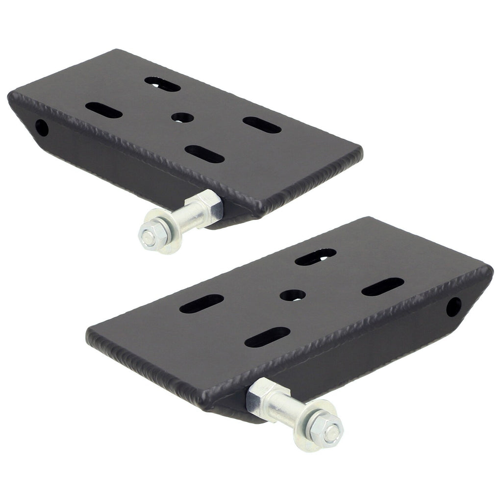 HD Leaf Spring Plates For Use w/2 Inch Springs 76-86 Jeep CJ Front Includes Replaceable Sway Bar Mounts Pair RockJock 4x4