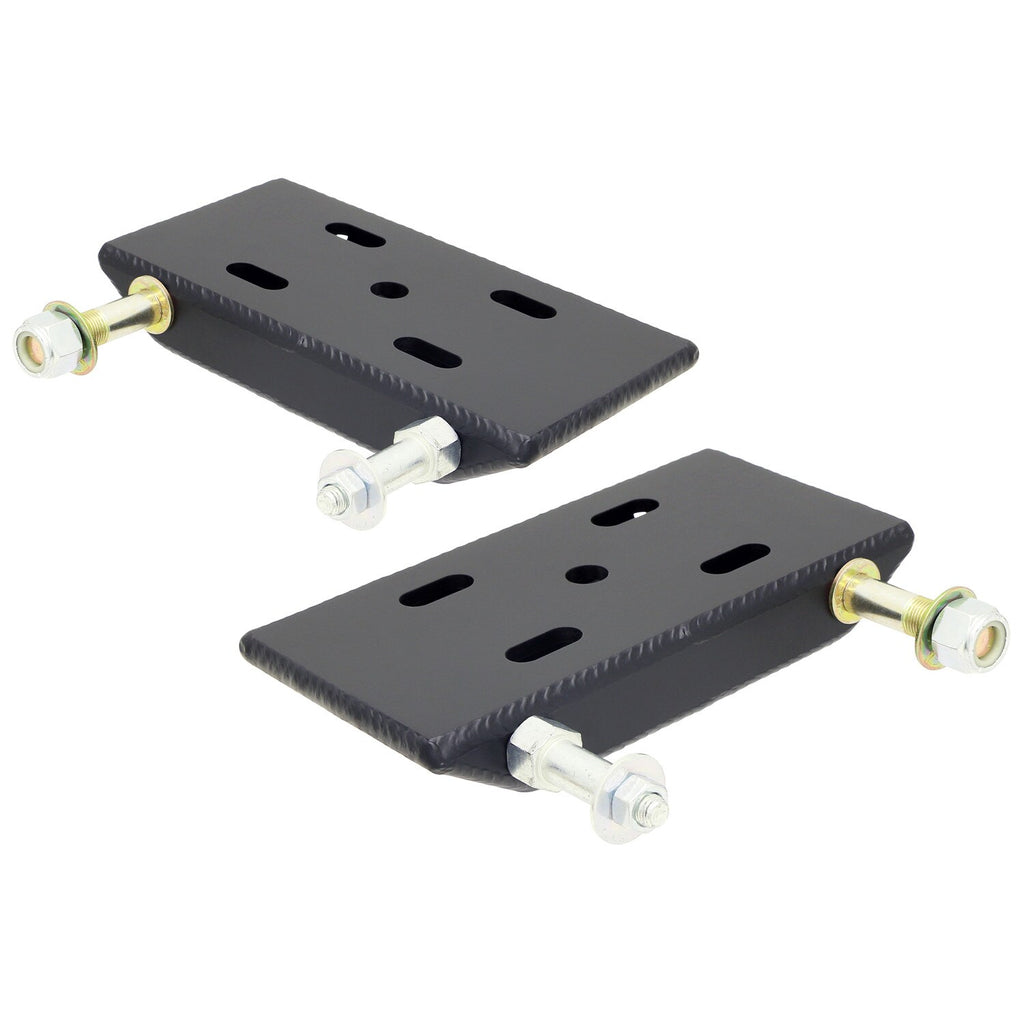 HD Leaf Spring Plates For Use w/2 Inch Springs 76-86 Jeep CJ Front Includes Shock and Sway Bar Mounts Pair RockJock 4x4