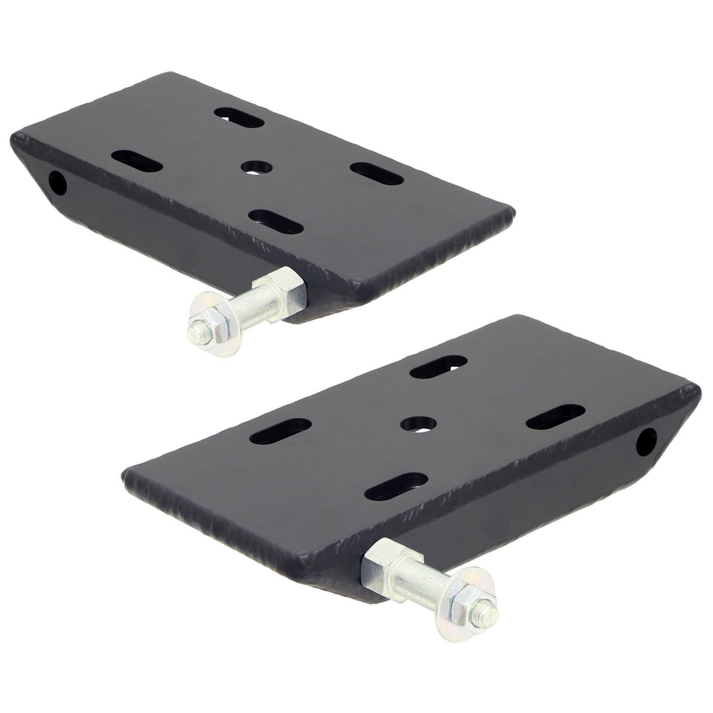 HD Leaf Spring Plates For Use w/2 1/2 Inch Springs 87-95 Wrangler YJ Front Includes Replaceable Sway Bar Mounts Pair RockJock 4x4