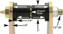 Load image into Gallery viewer, HD Leaf Spring Shackles 76-86 Jeep CJ Front Includes Urethane Bushings HD Greasable Bolts Pair RockJock 4x4