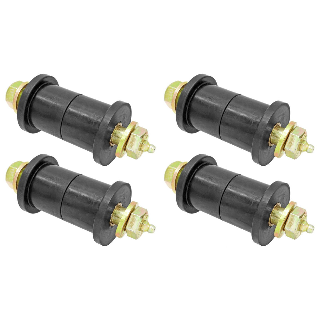 Leaf Spring Main Eye Bushing Kit 87-95 Wrangler YJ Includes Urethane Bushings Greasable Hardware Set of 4 RockJock 4x4