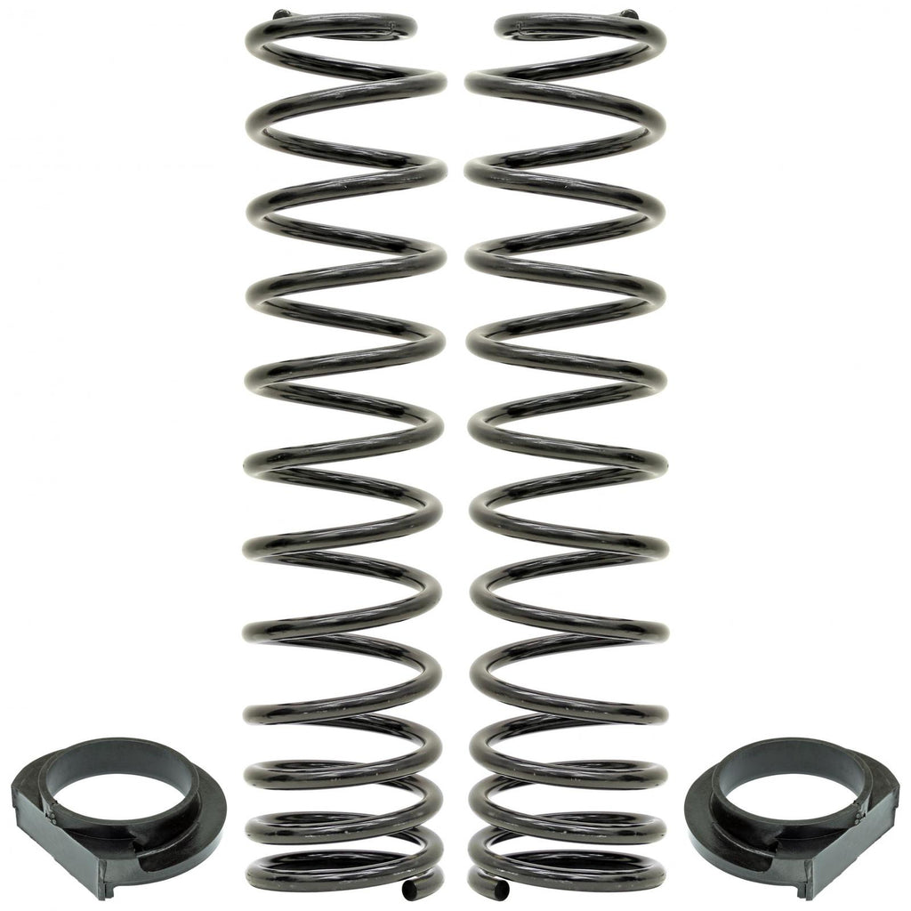 Front Coil Springs 18-Up Wrangler JL 4 Inch Lift Includes Urethane Isolators Pair RockJock 4x4
