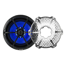 Load image into Gallery viewer, NXL 8" 2-Way Coaxial Marine Speaker With LED RGB Lights 125 Watts Rms 4-Ohm - Black Carbon Fiber