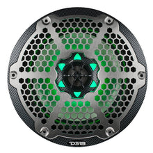 Load image into Gallery viewer, NXL 8" 2-Way Coaxial Marine Speaker With LED RGB Lights 125 Watts Rms 4-Ohm - Black Carbon Fiber
