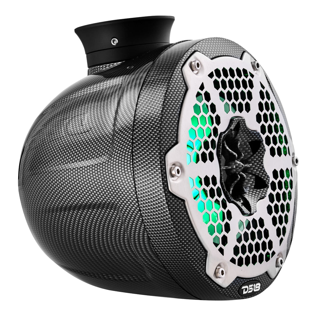 NXL 6.5" Pod 300w Speaker with Integrated RGB LED Lights (Pair) - Perfect For Jet Skis