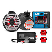 Load image into Gallery viewer, 6.5" Compact Speaker Tower with Marine Amplifier, Installation Kit, and RGB LED Lights - Perfect Package for Jet Ski